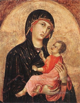 Duccio Painting - La Virgen y el Niño nº 593 Escuela de Siena Duccio